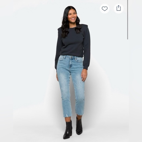pistola Denim - Pistola COSMIC BLUE LOVE Lydia High Rise Cropped Boot Jean Size 10